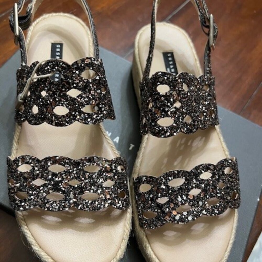 Susana Traca Milano Espadrille Platform Sandals New In Box - Picture 3 of 4